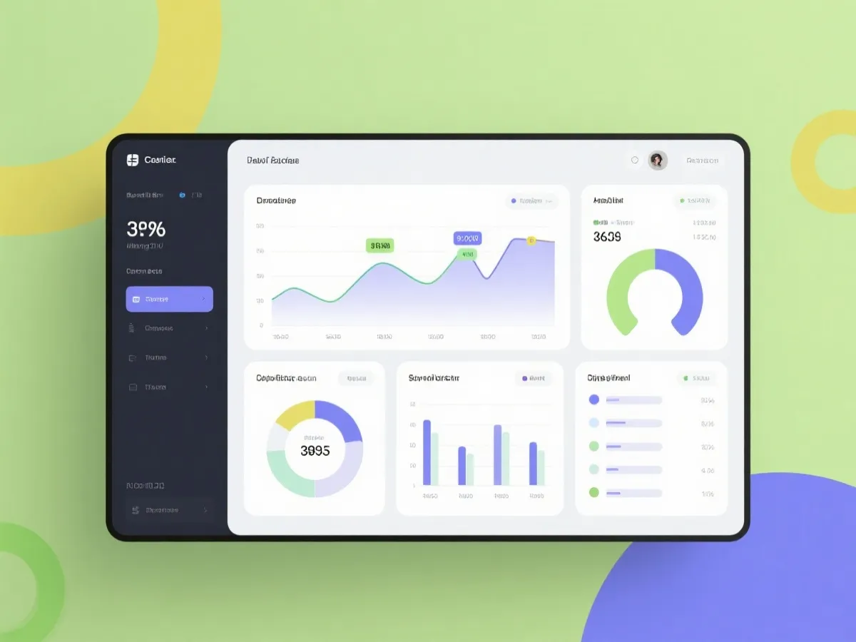 开奖公告数据看板展示